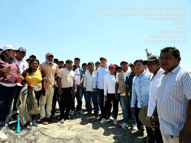 Visita in situ de los límites de los distritos El Tallán y Cura Mori