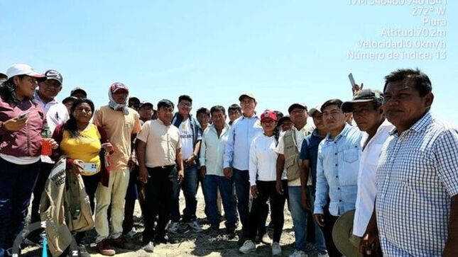 Visita in situ de los límites de los distritos El Tallán y Cura Mori 