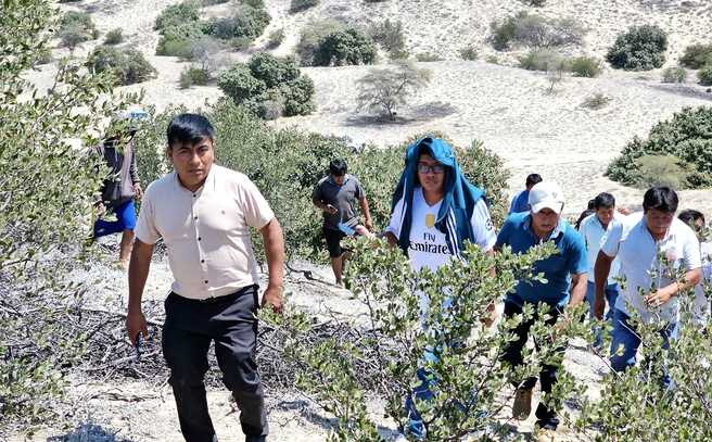 Visita in situ de los límites de los distritos El Tallán y Cura Mori