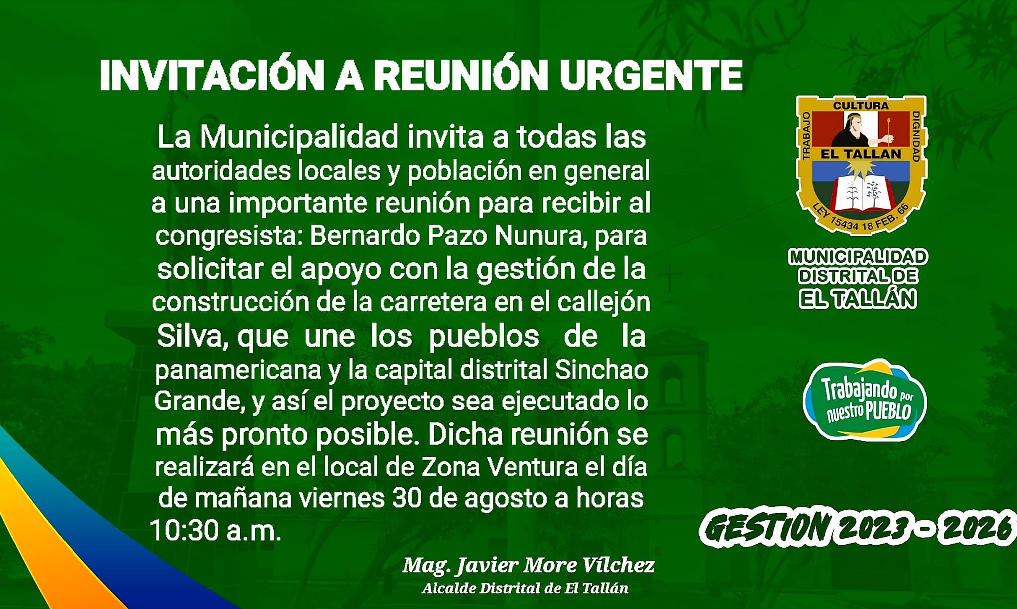 }invitación a reunión