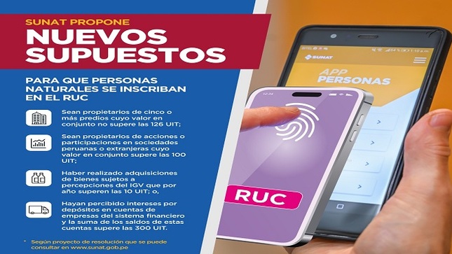 La SUNAT está facultada para inscribir de oficio en el RUC a aquellos que, debiendo inscribirse de acuerdo con lo dispuesto en esta propuesta normativa, no cumplan con hacerlo en el plazo antes indicado. 
