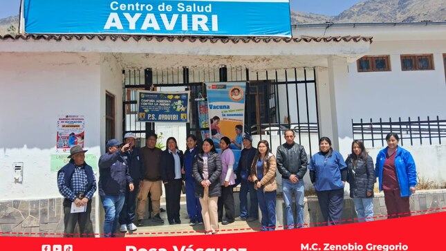  Con gran éxito se desarrolló campaña integral de salud en el distrito de Ayavirí - Yauyos