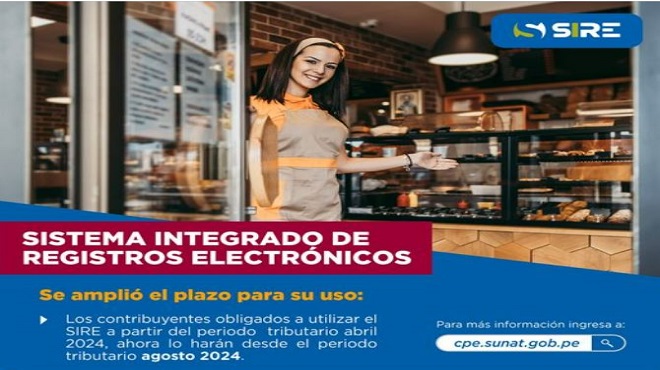 El Sistema Integrado de Registros Electrónicos (SIRE) es una herramienta 100% digital que, toma como base los comprobantes de pago electrónicos, y proporciona propuestas automáticas del Registro de Compras y del Registro de Ventas e Ingresos Electrónicos.