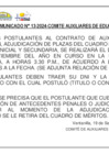Vista preliminar de documento COMUNICADO N° 13-2024 - ADJUDICACIÓN AUXILIARES DE EDUCACIÓN (1)