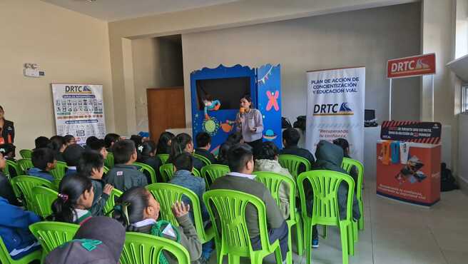 Escolares participaron de Talleres Lúdicos impulsados por la DRTC