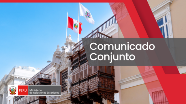 Comunicado Conjunto IV Mecanismo de Consultas Políticas Perú – Italia