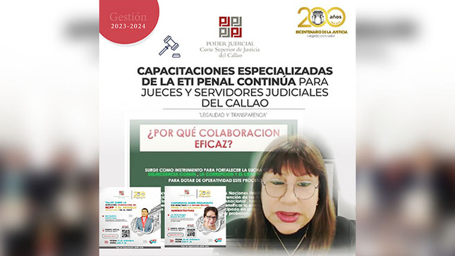 Capacitaciones especializadas de la ETI Penal continua para jueces y servidores judiciales del Callao