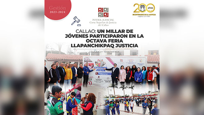 Callao: Cientos de jóvenes participaron en la octava Feria LLAPANCHIKPAQ JUSTICIA 