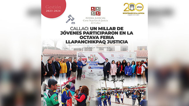 Callao: Cientos de jóvenes participaron en la octava Feria LLAPANCHIKPAQ JUSTICIA 