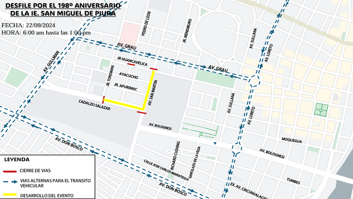 Evento por aniversario de I.E. San Miguel