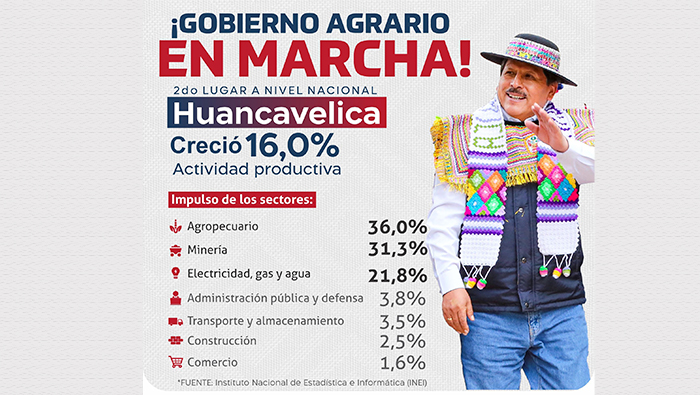 Nota de prensa del Gobierno Regional de Huancavelica