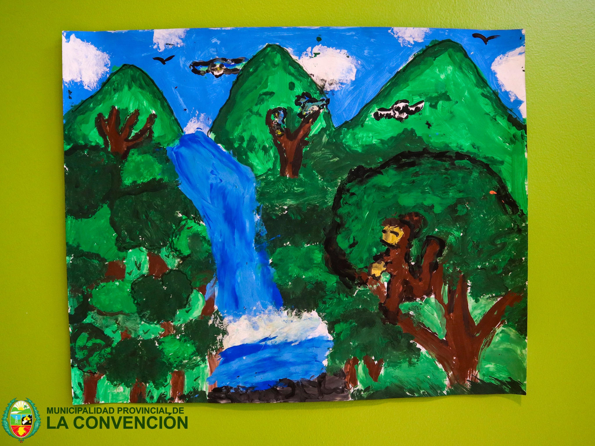 Exitoso concurso de dibujo y pintura retratando nuestra reserva de biosfera AVIRERI VRAEM