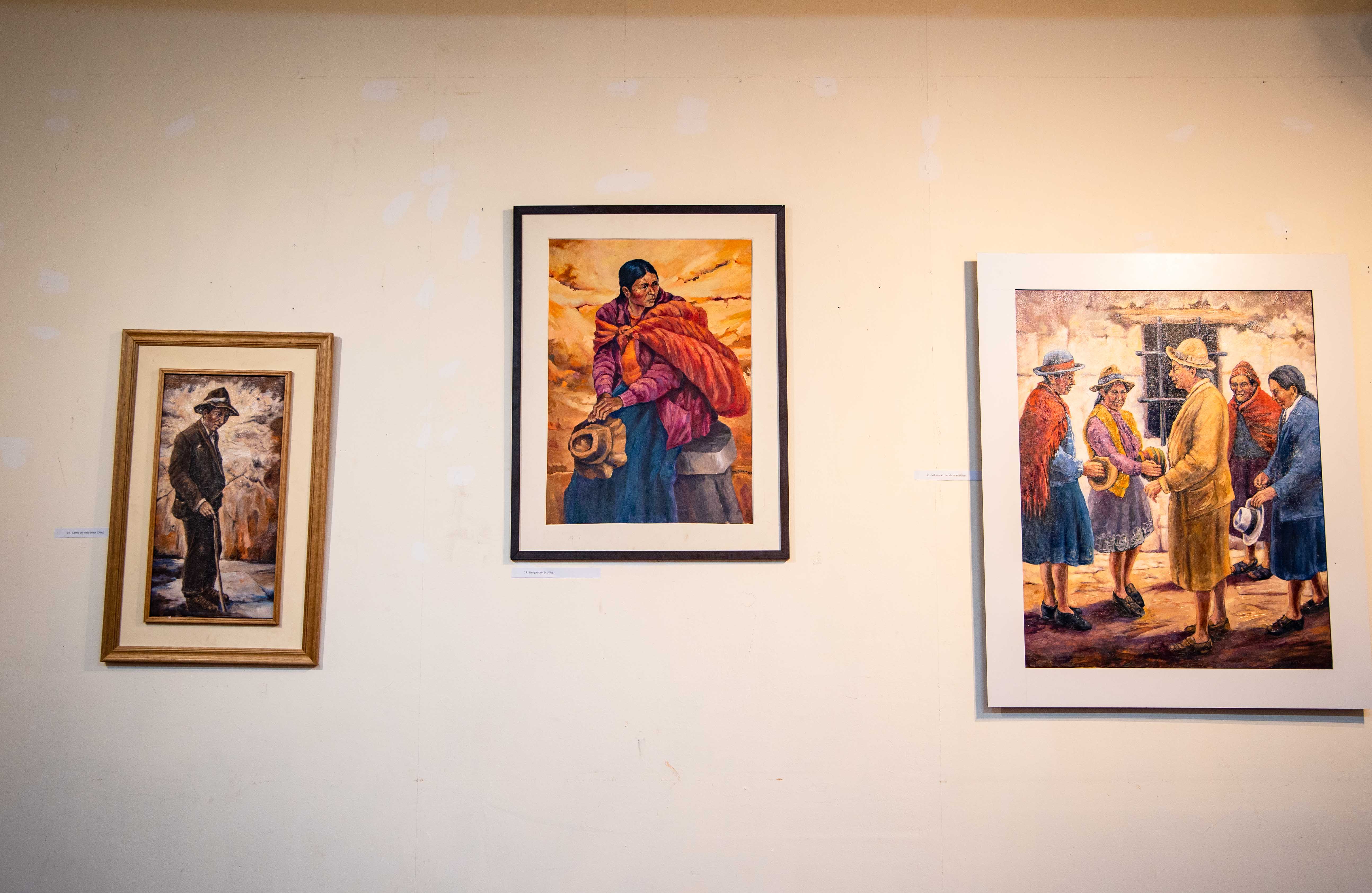 Fotografía de un grupo de sus obras