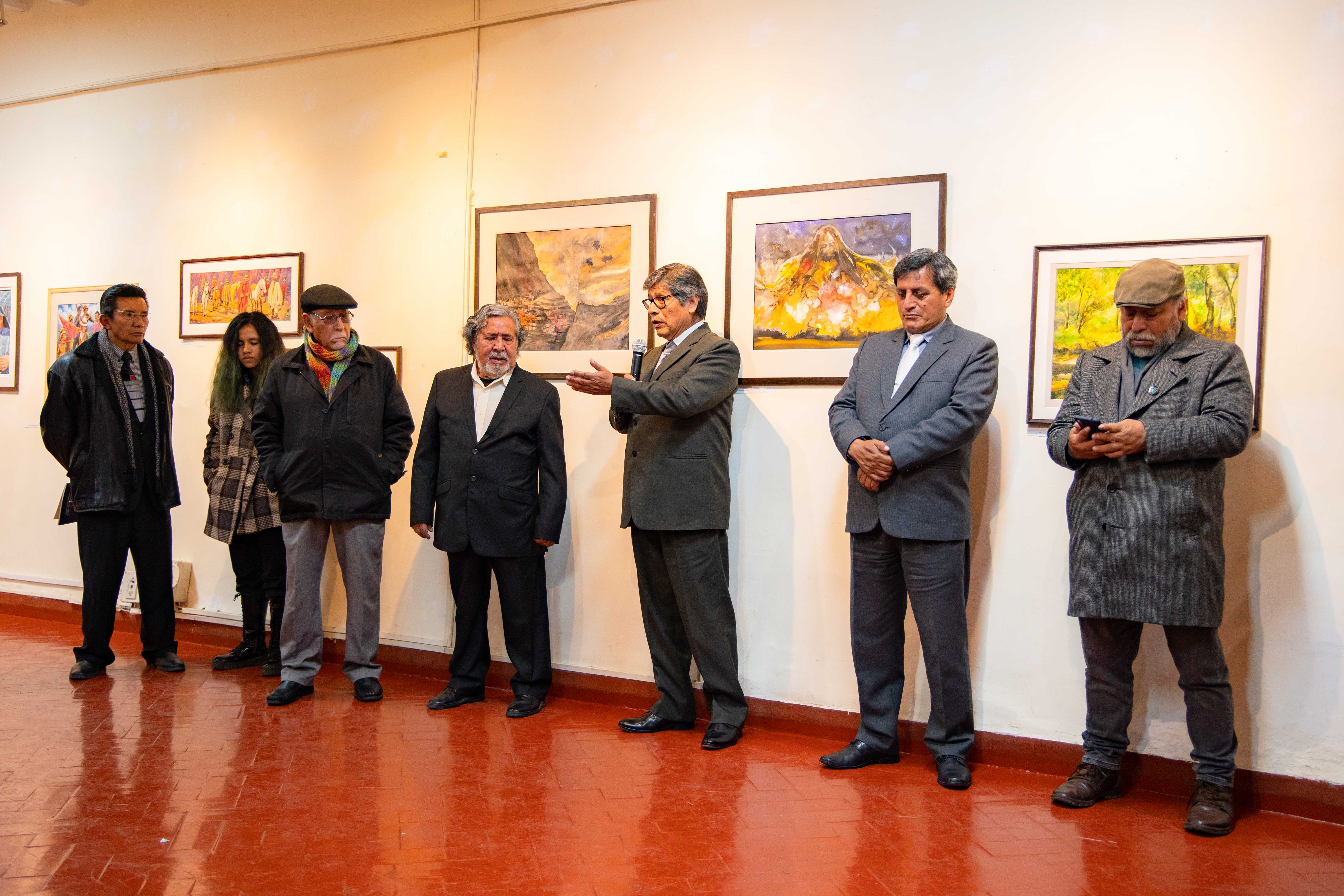 Intervención del presidente de la Comisión Organizadora, Víctor Ayma, durante la inauguración