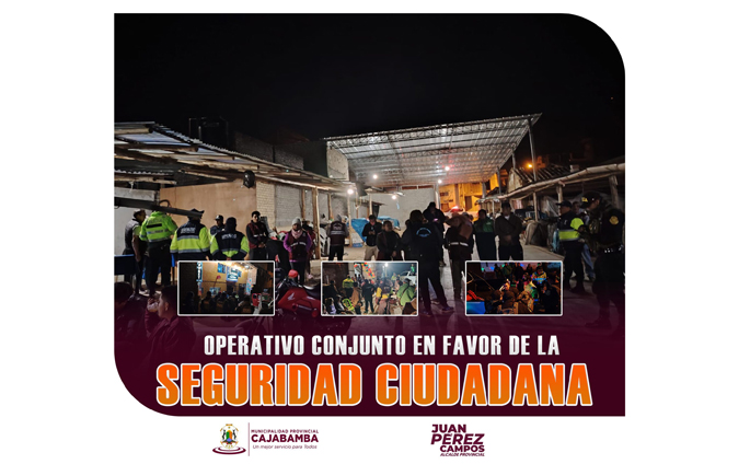 Operativo conjunto en favor de la seguridad ciudadana