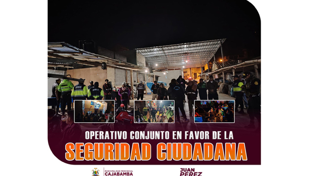 Operativo conjunto en favor de la seguridad ciudadana