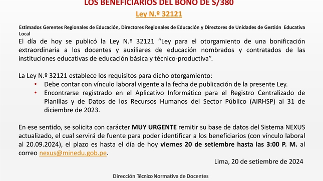 Comunicado N.° 101-2024
