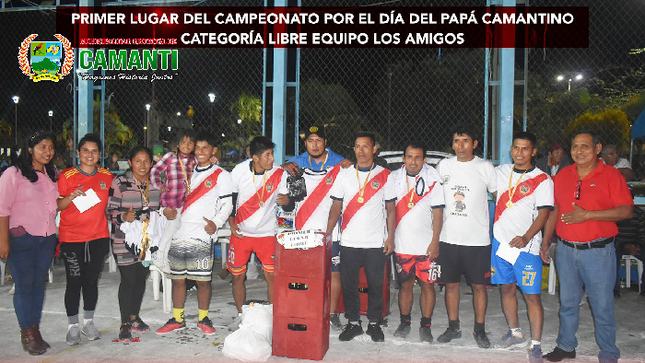 Municipalidad de Camanti celebra el Día del Padre con exitoso Campeonato Relámpago de Fútbol y actividades deportivas