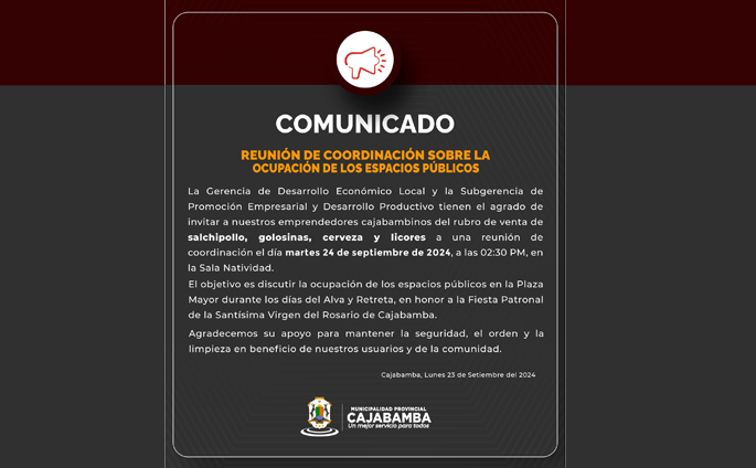 Invitación a Emprendedores