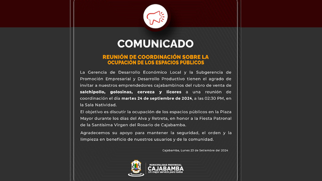 Invitación a Emprendedores