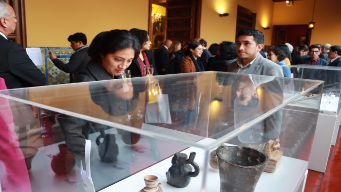 Ministerio de Cultura recibió 74 bienes culturales repatriados de Estados Unidos