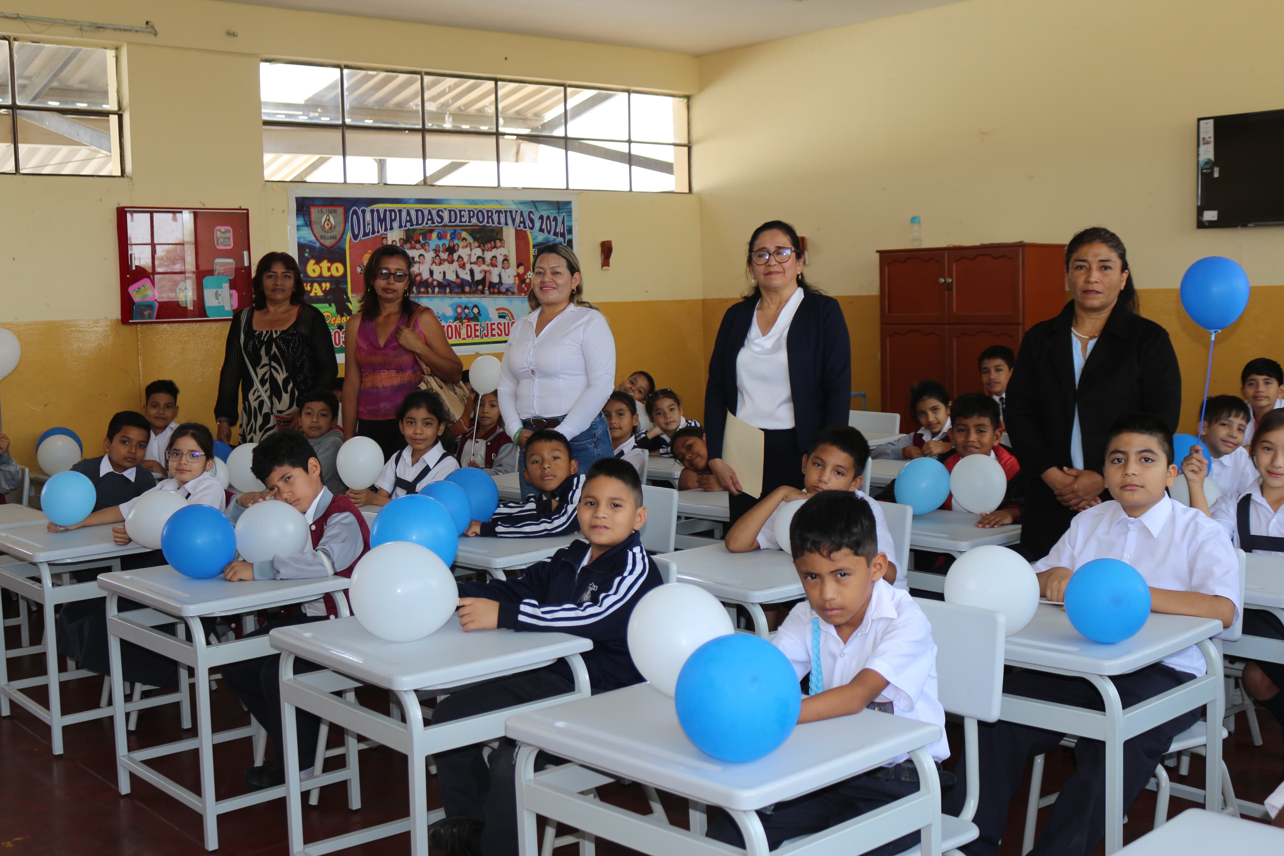 Mil 500 escolares beneficiados con entrega de mobiliario en 34 colegios de la provincia de Sullana