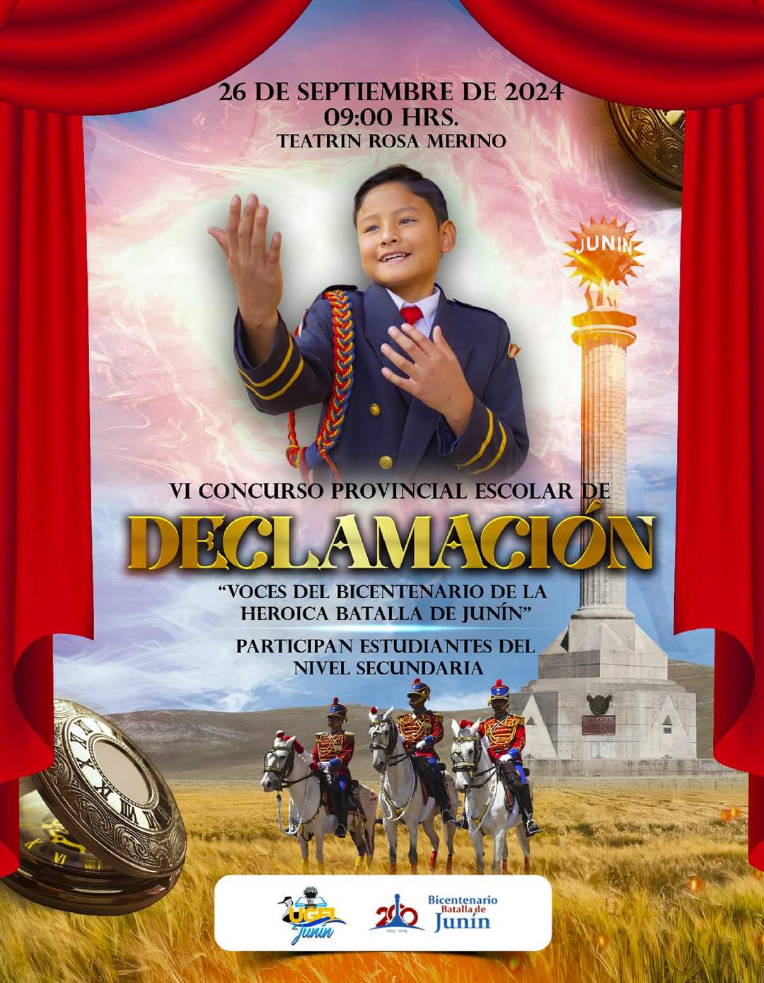 niño declamando