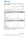 Vista preliminar de documento Registro de Representante(s) Autorizado(s) por la Entidad Empleadora