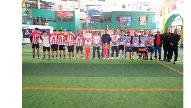 Alcalde Richard Soria inaugura Mundialito Dassamovil en el Agustino