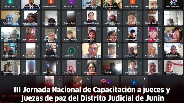 Jueces de paz fortalecen sus conocimientos  en el uso herramientas tecnológicas 