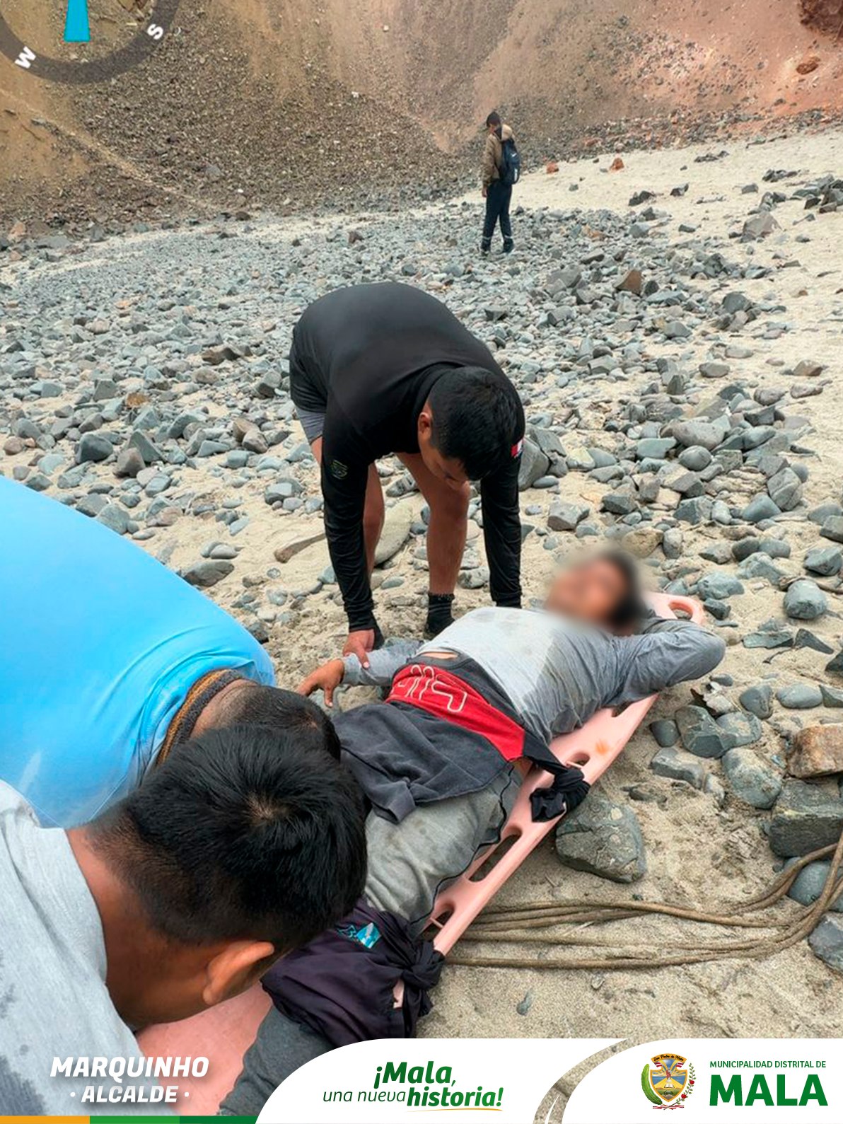 Rescate Exitoso por Parte de Seguridad Ciudadana y PNP del Distrito de Mala