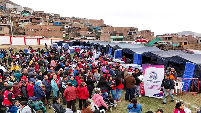 Gore Callao entrega 4,400 artículos de bienes de ayuda humanitaria a población de Mi Perú