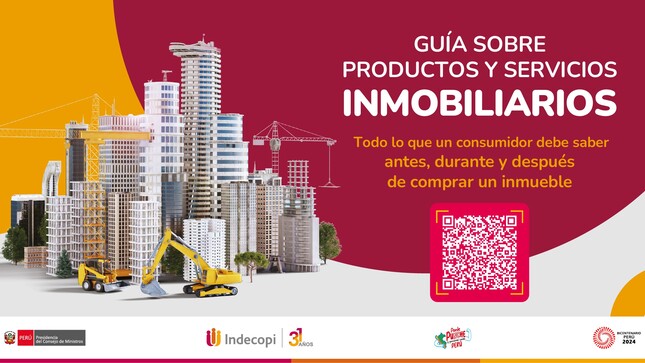 El Indecopi presentó la Guía sobre productos y servicios inmobiliarios
