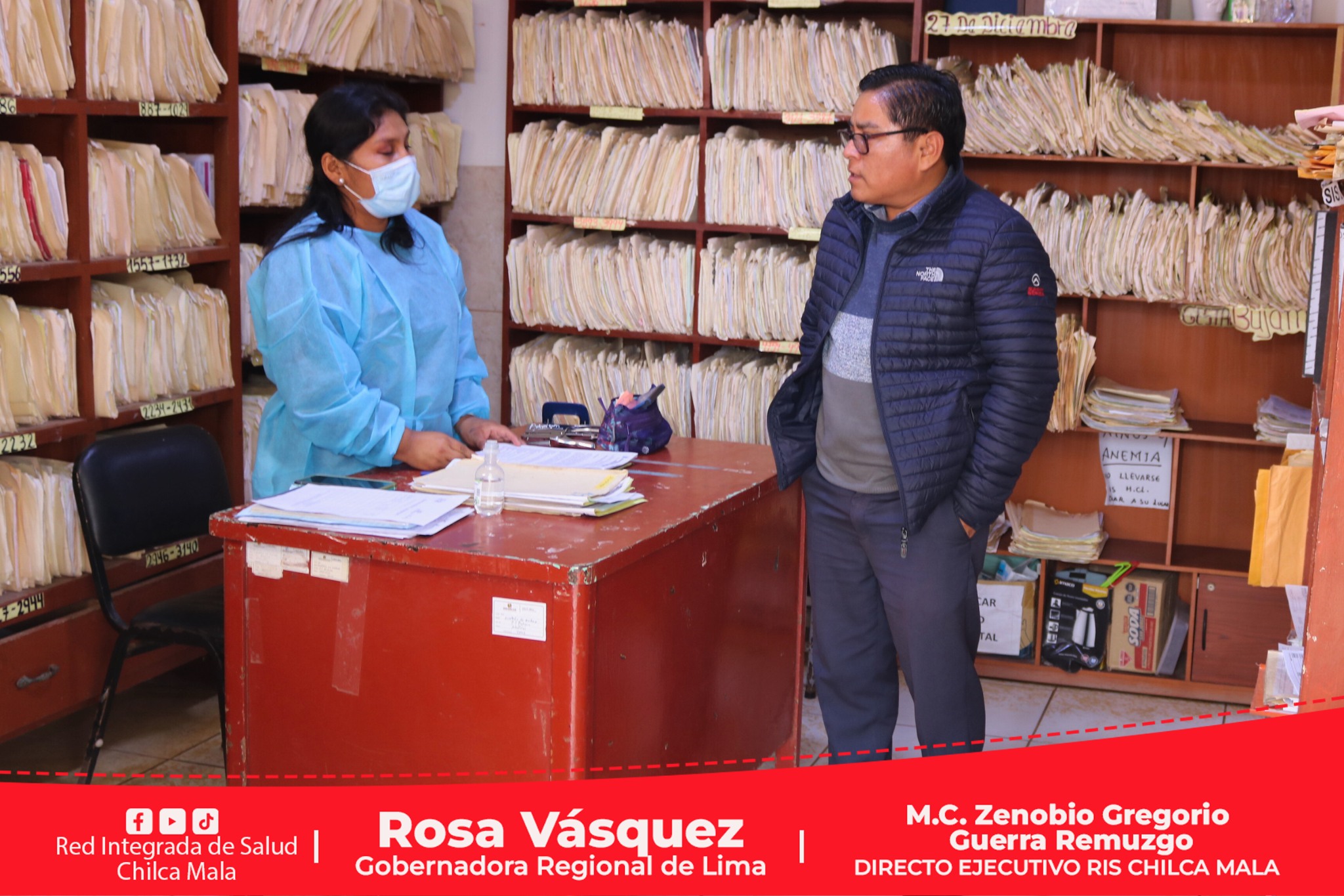 RIS Chilca Mala realiza visita inopinada a establecimiento de salud de primer nivel de atención.