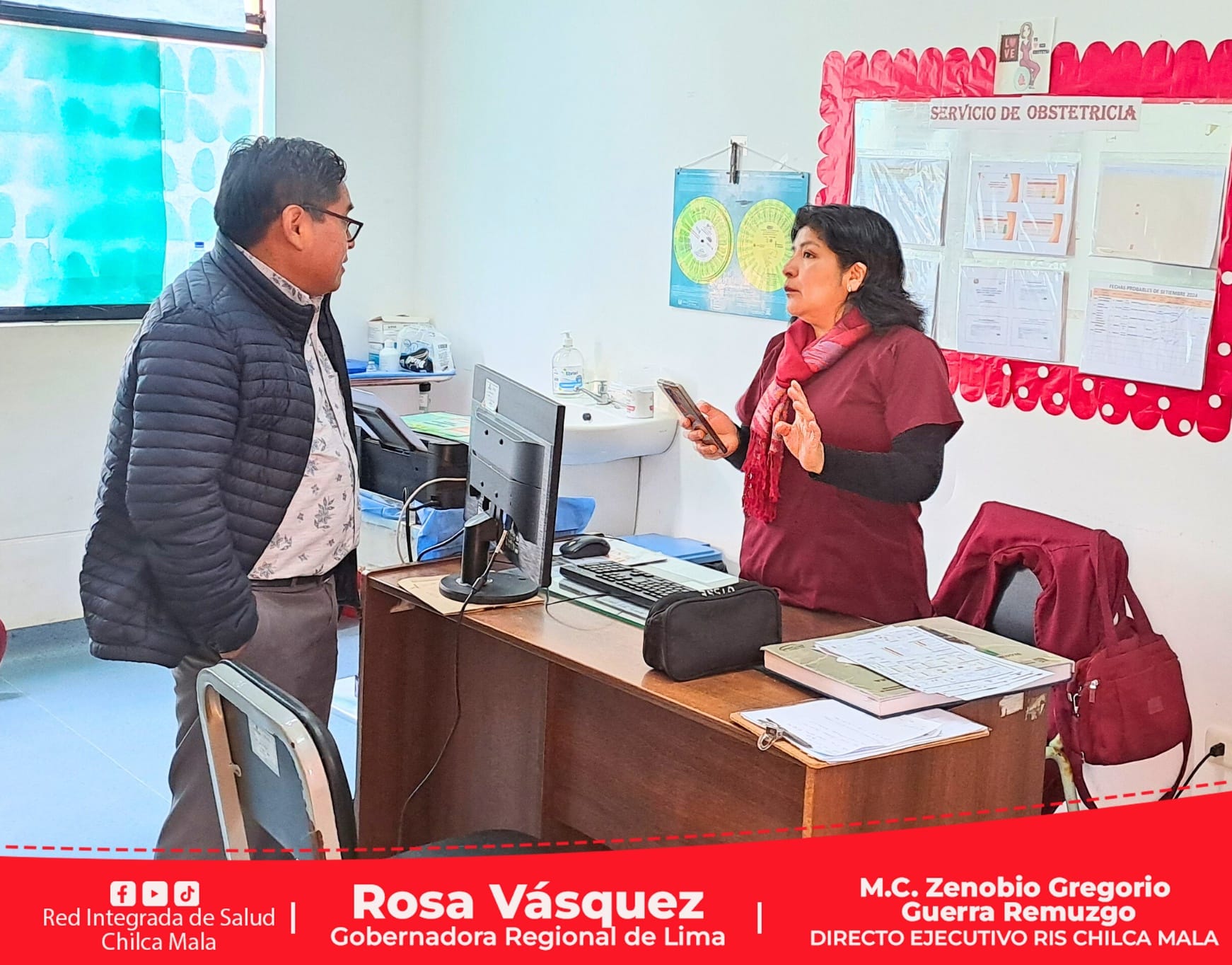 Director Ejecutivo realiza visita inopinada a los establecimientos de salud.