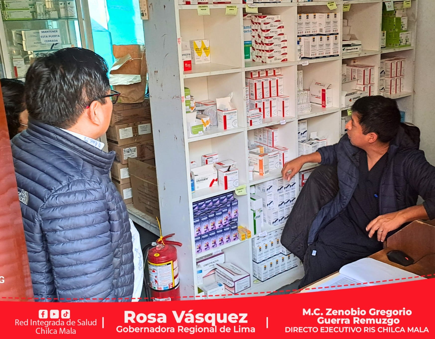 Director Ejecutivo realiza visita inopinada a los establecimientos de salud.