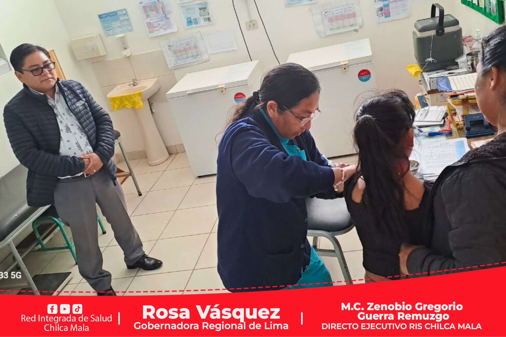 Titular de la RIS Chilca Mala realiza supervisión inopinada a establecimiento de salud