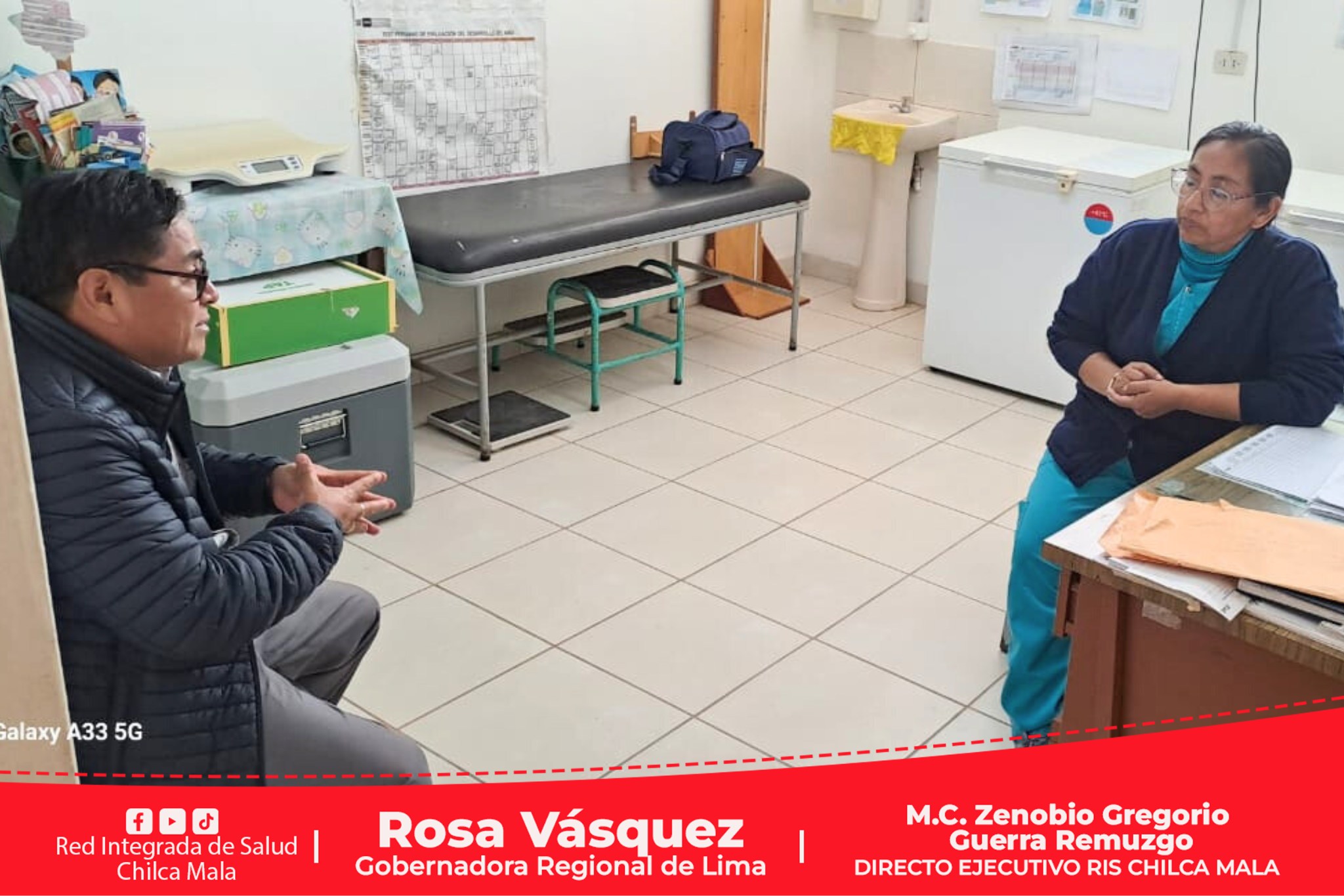Titular de la RIS Chilca Mala realiza supervisión inopinada a establecimiento de salud