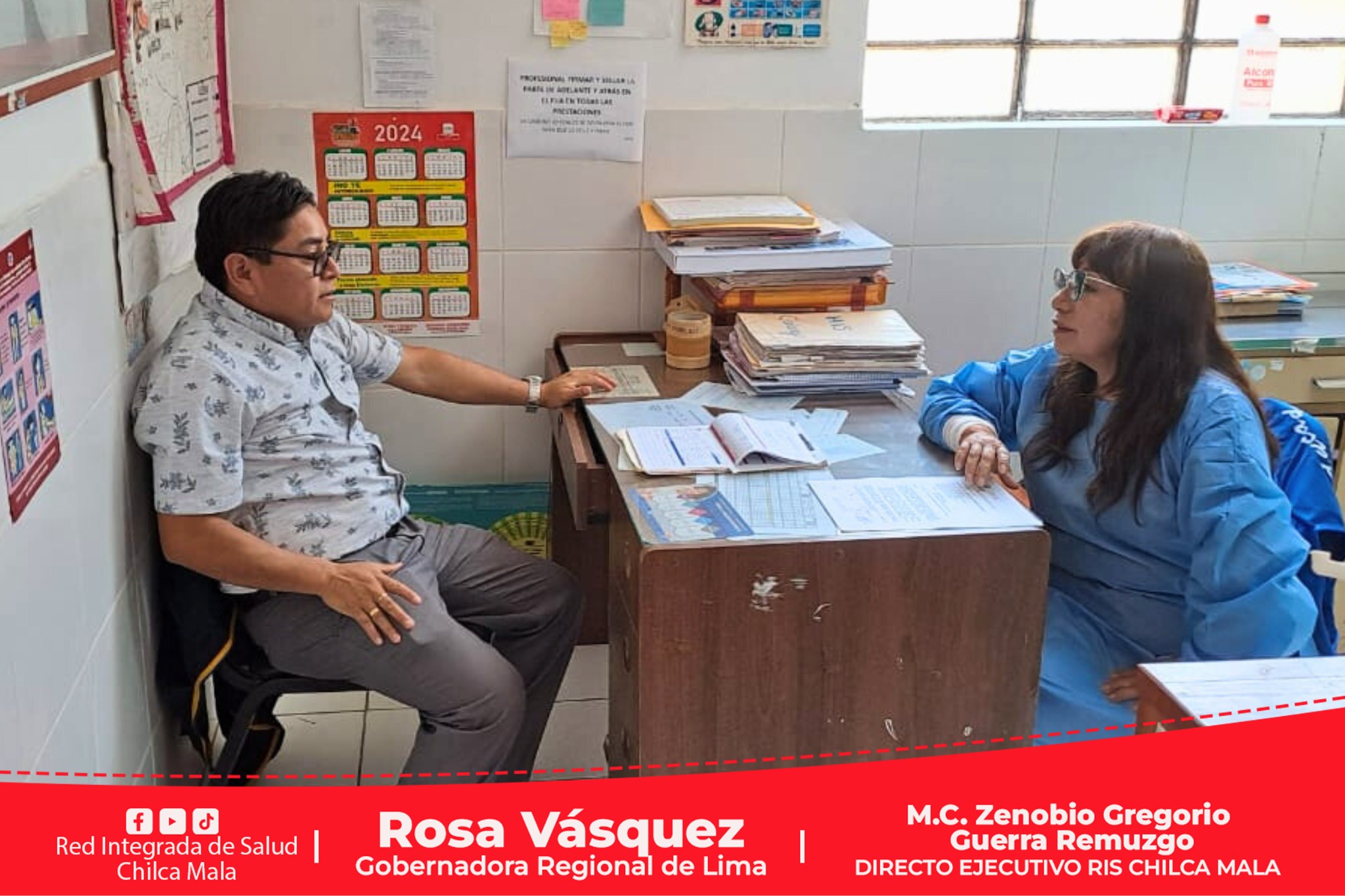RIS Chilca Mala supervisa atenciones en el puesto de salud de Calango