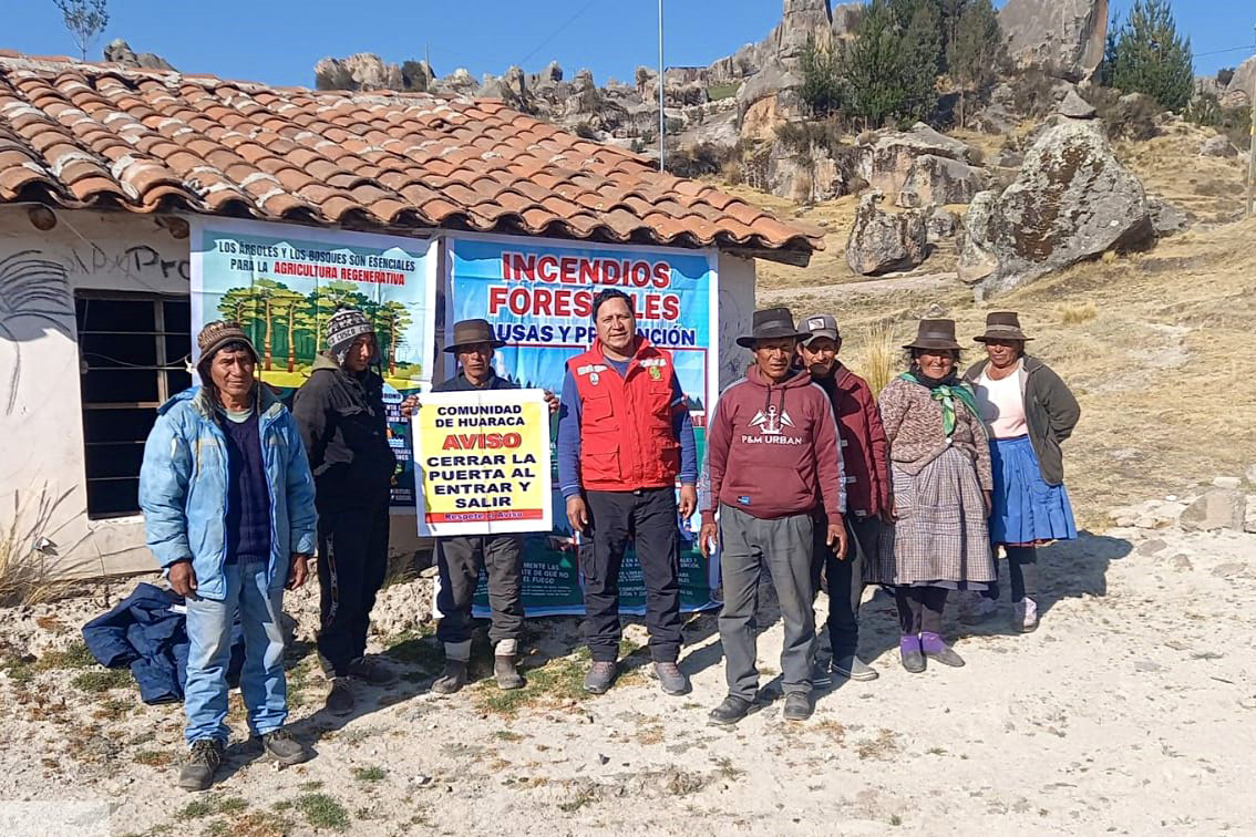 DRA Ayacucho promueve campaña de sensibilización ante incendios forestales