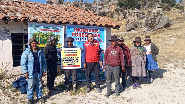 DRA Ayacucho promueve campaña de sensibilización ante incendios forestales