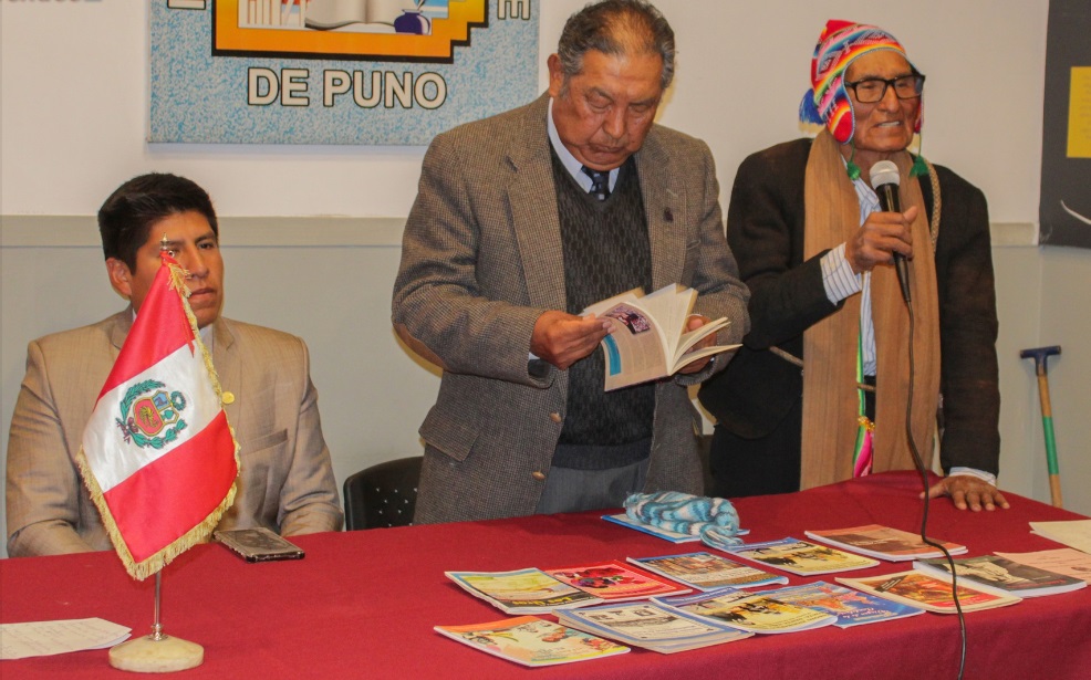 Municipalidad Provincial de Puno reconoce al escritor e intelectual puneño Alfonso Canahuire Ccama