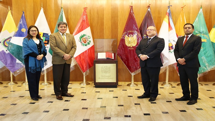 Presidenta del TC Luz Pacheco Zerga recibió la visita protocolar del presidente de la Autoridad Nacional del Servicio Civil