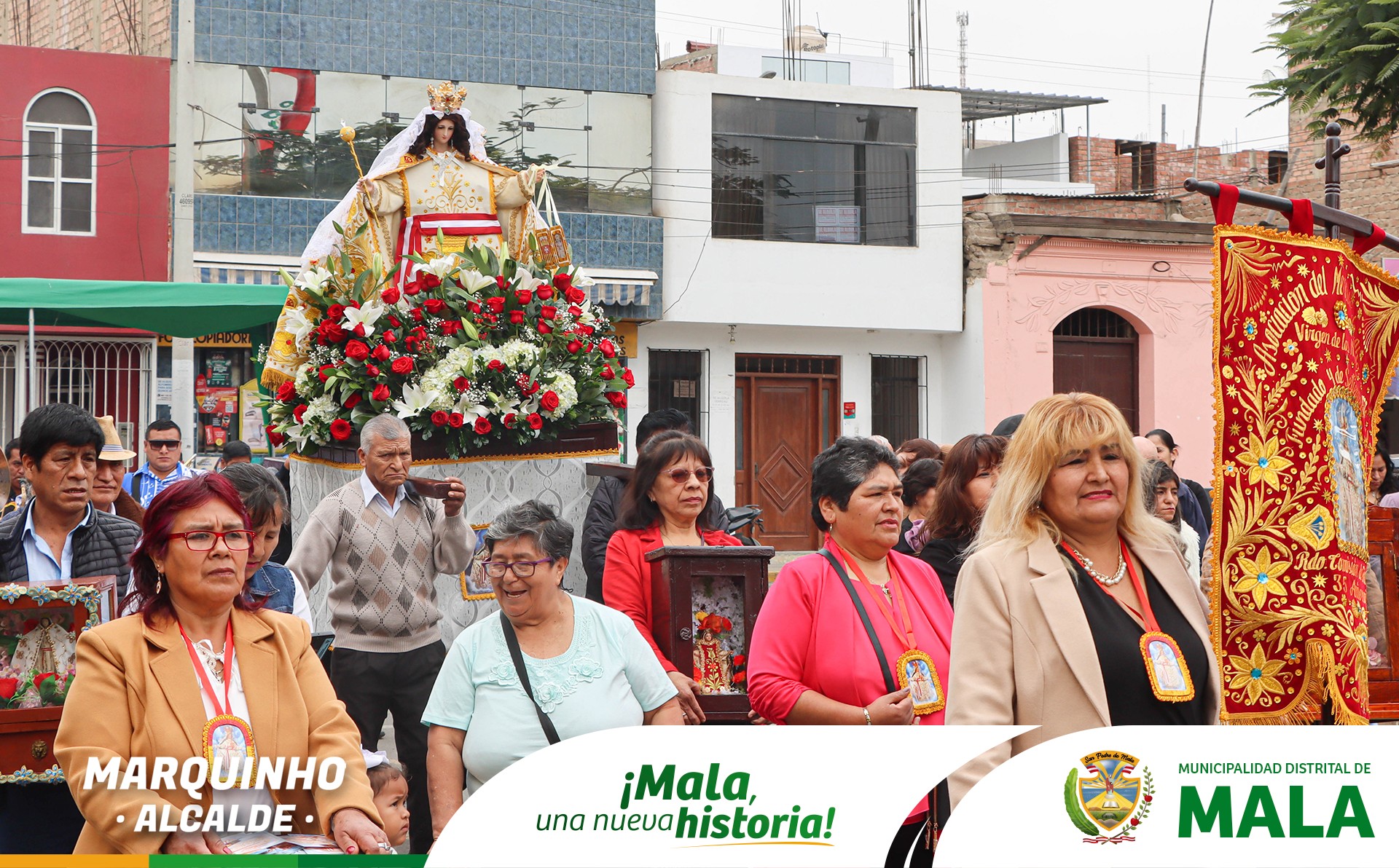 Recibimiento a la Comisión de Fiesta de la Asociación del Mercado de Abastos Virgen de las Mercedes