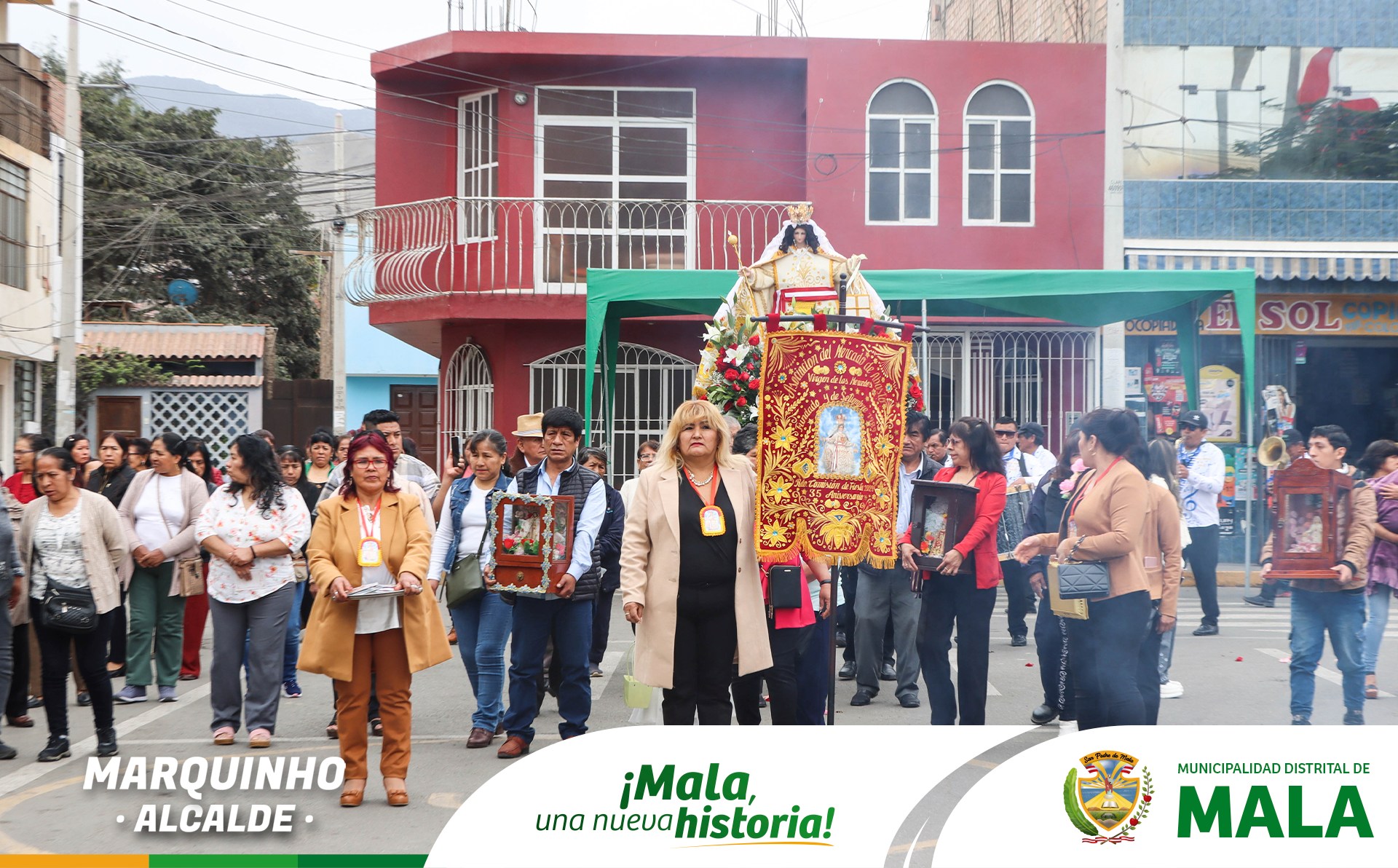Recibimiento a la Comisión de Fiesta de la Asociación del Mercado de Abastos Virgen de las Mercedes