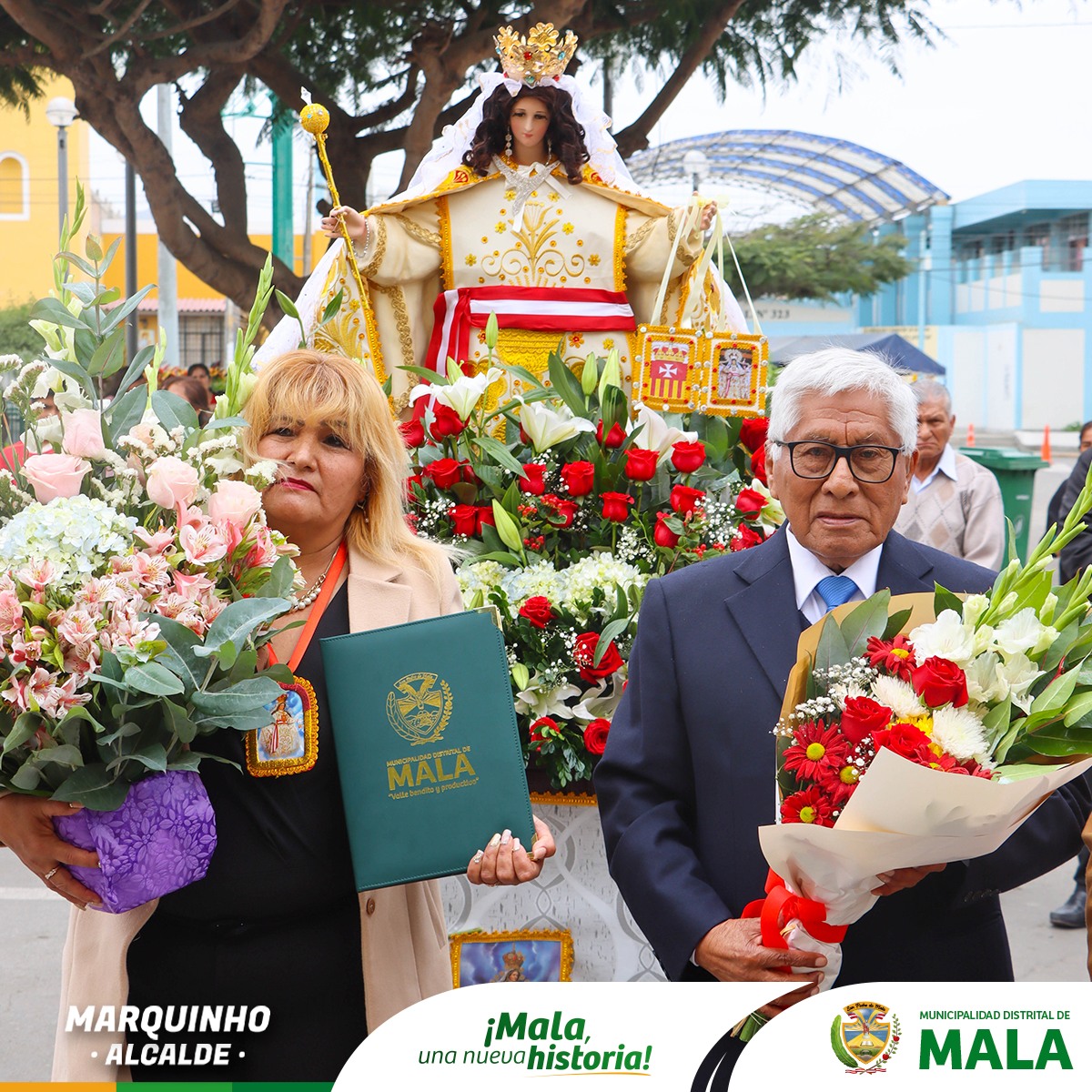 Recibimiento a la Comisión de Fiesta de la Asociación del Mercado de Abastos Virgen de las Mercedes