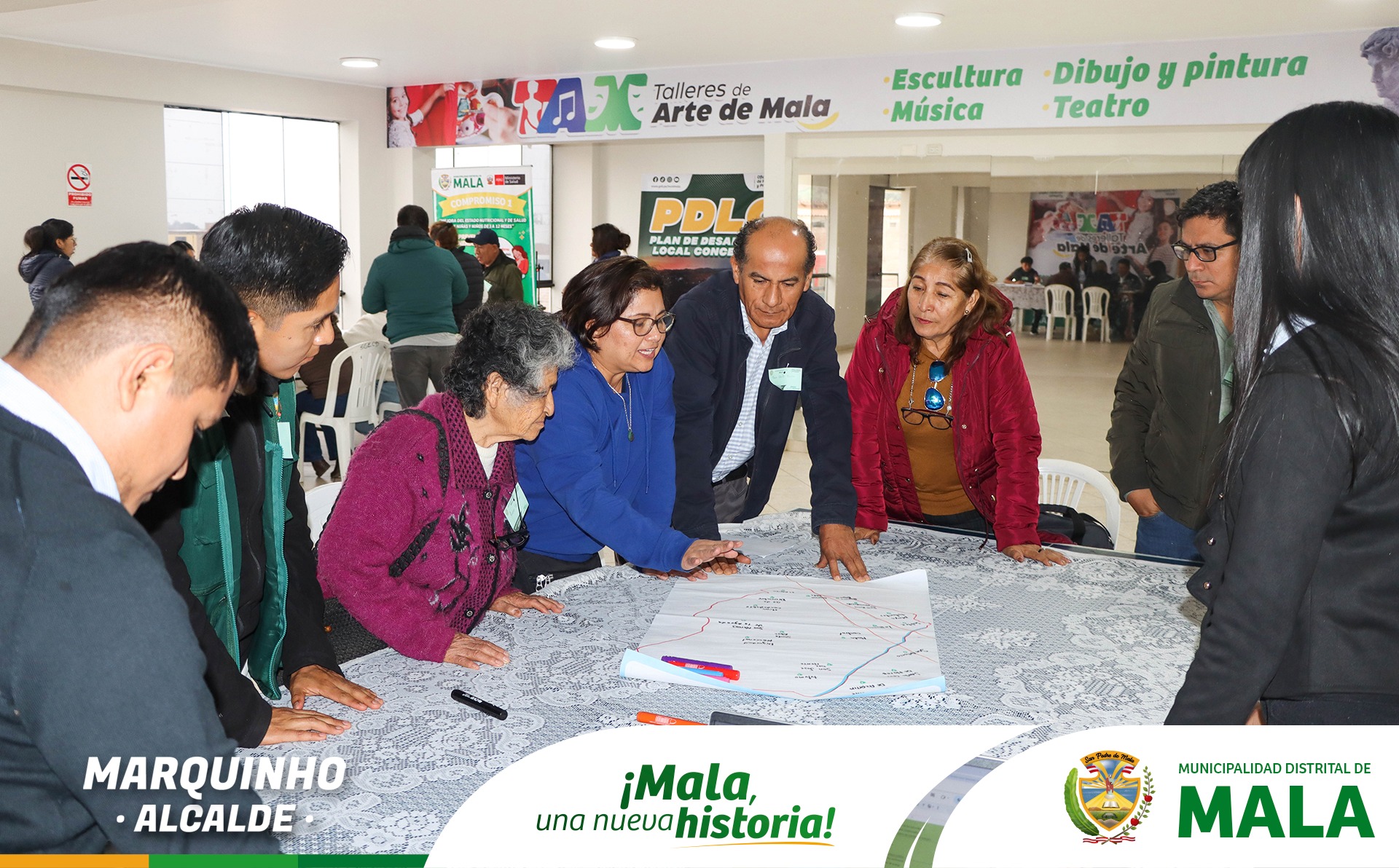 Tercer Taller del Proceso de Formulaci贸n del Plan de Desarrollo Local Concertado (PDLC) de Mala 2025 - 2040