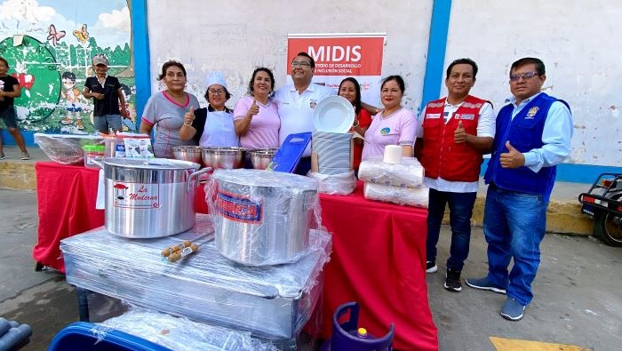 Municipalidad de Belén entrega kit de cocina y menaje para preparación de desayunos nutritivos de Qali Warma.