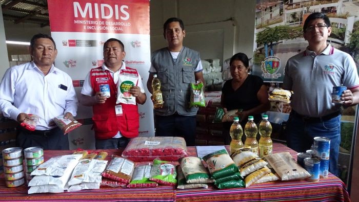 Entrega de alimentos a Municipalidad San José del Alto en Cajamarca