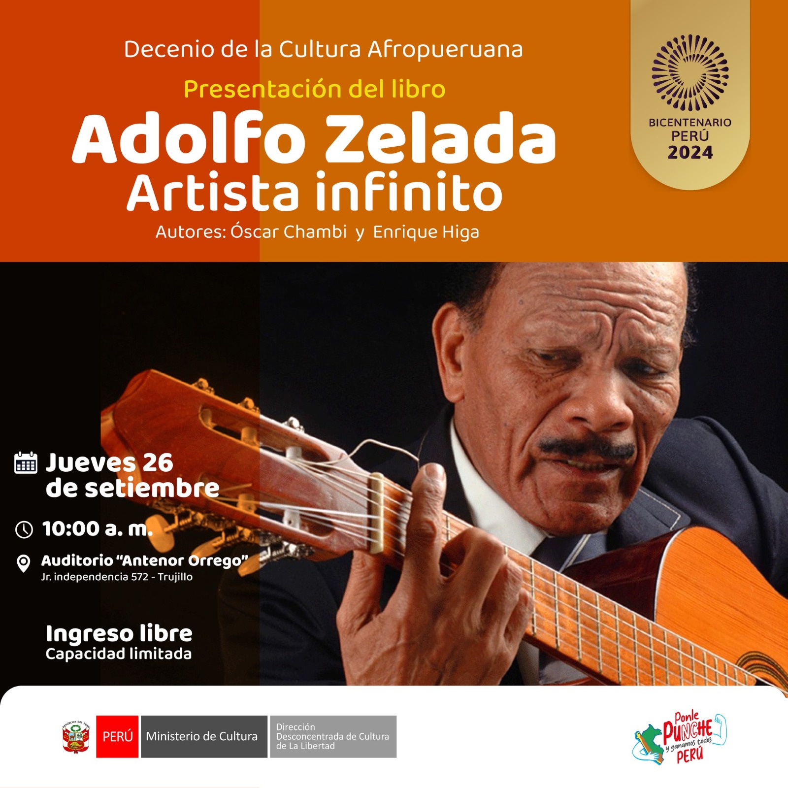 Ministerio de Cultura presenta el libro “Adolfo Zelada: Artista Infinito”